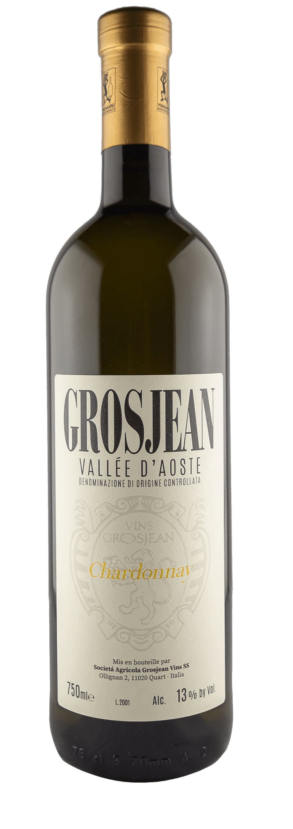 Grosjean Chardonnay – Vallée D’Aoste DOC Organic 2023