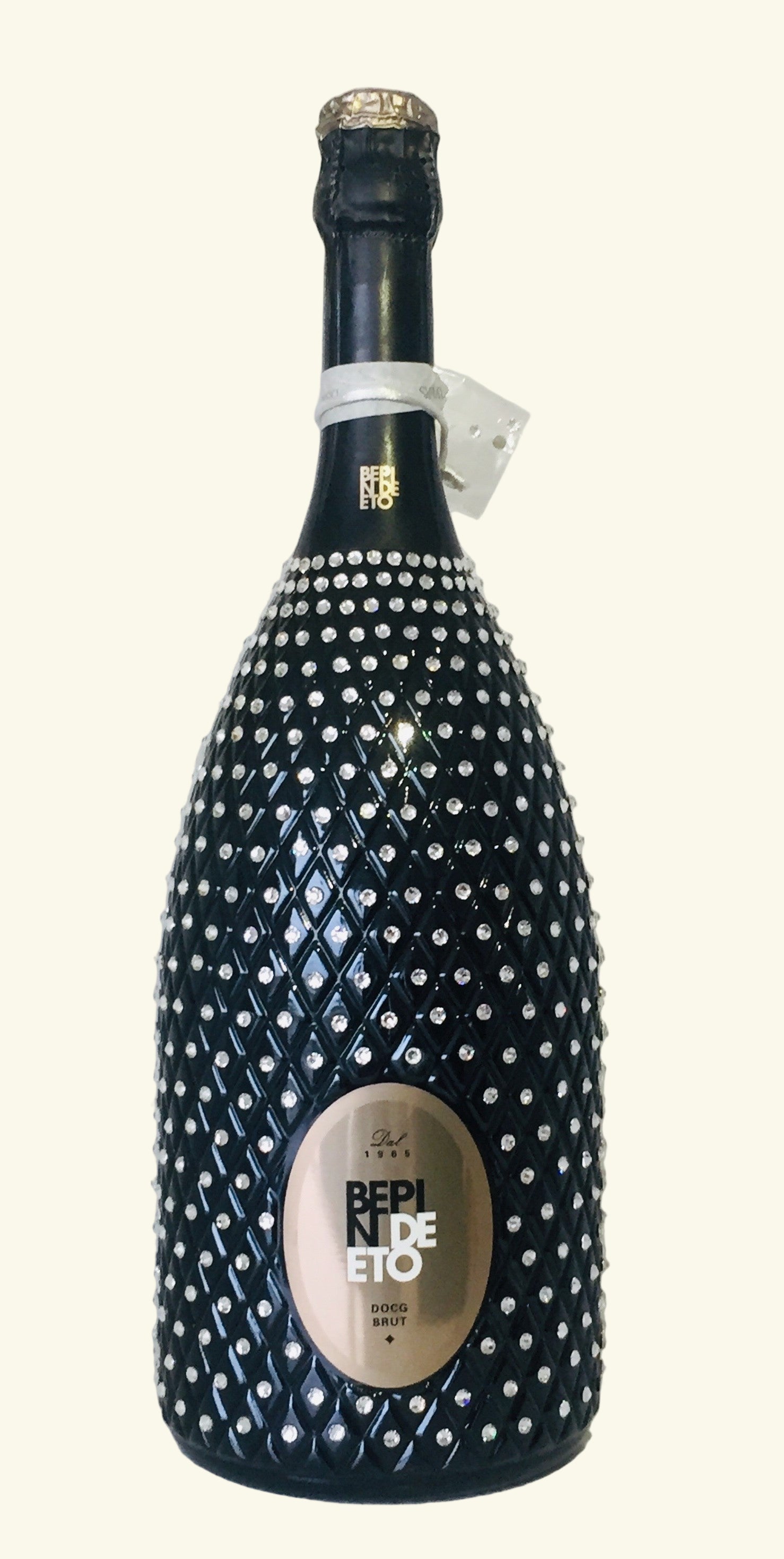 Conegliano Valdobbiadene Prosecco Superiore Brut Millesimato MAGNUM med håndlagte SWAROVSKI krystaller - Hør på pris